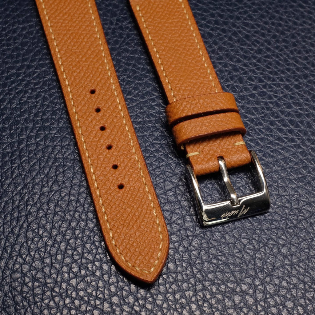 Calf Leather Strap - Mustard - Mushiwatchstraps