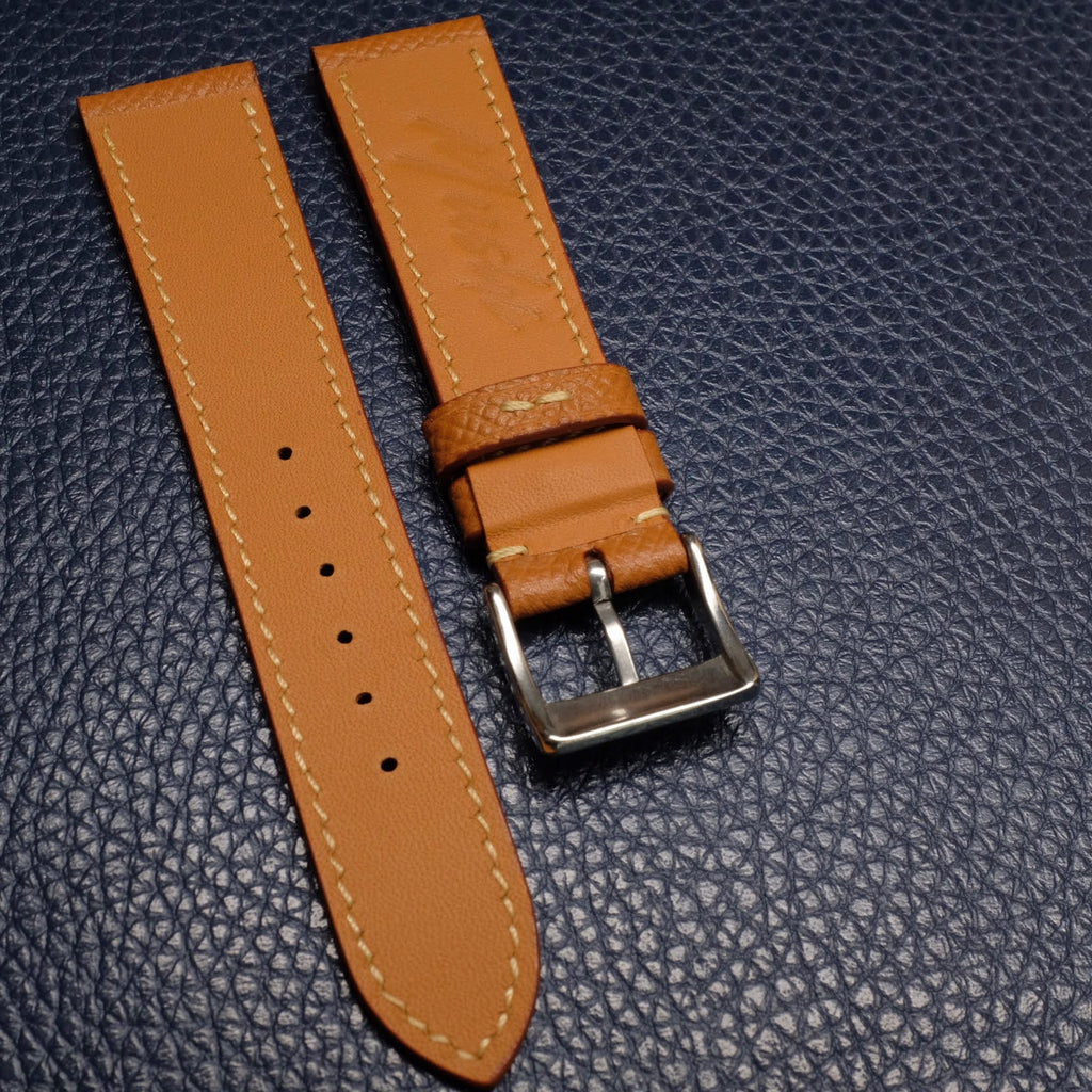 Calf Leather Strap - Mustard - Mushiwatchstraps