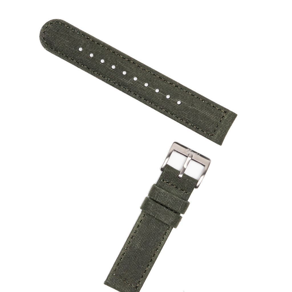 Military Canvas Strap - Army Green - Mushiwatchstraps